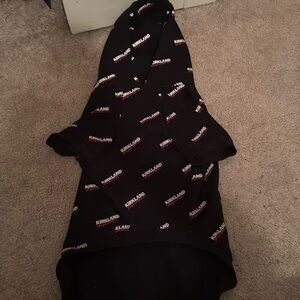 Kirkland dog hoodie size large